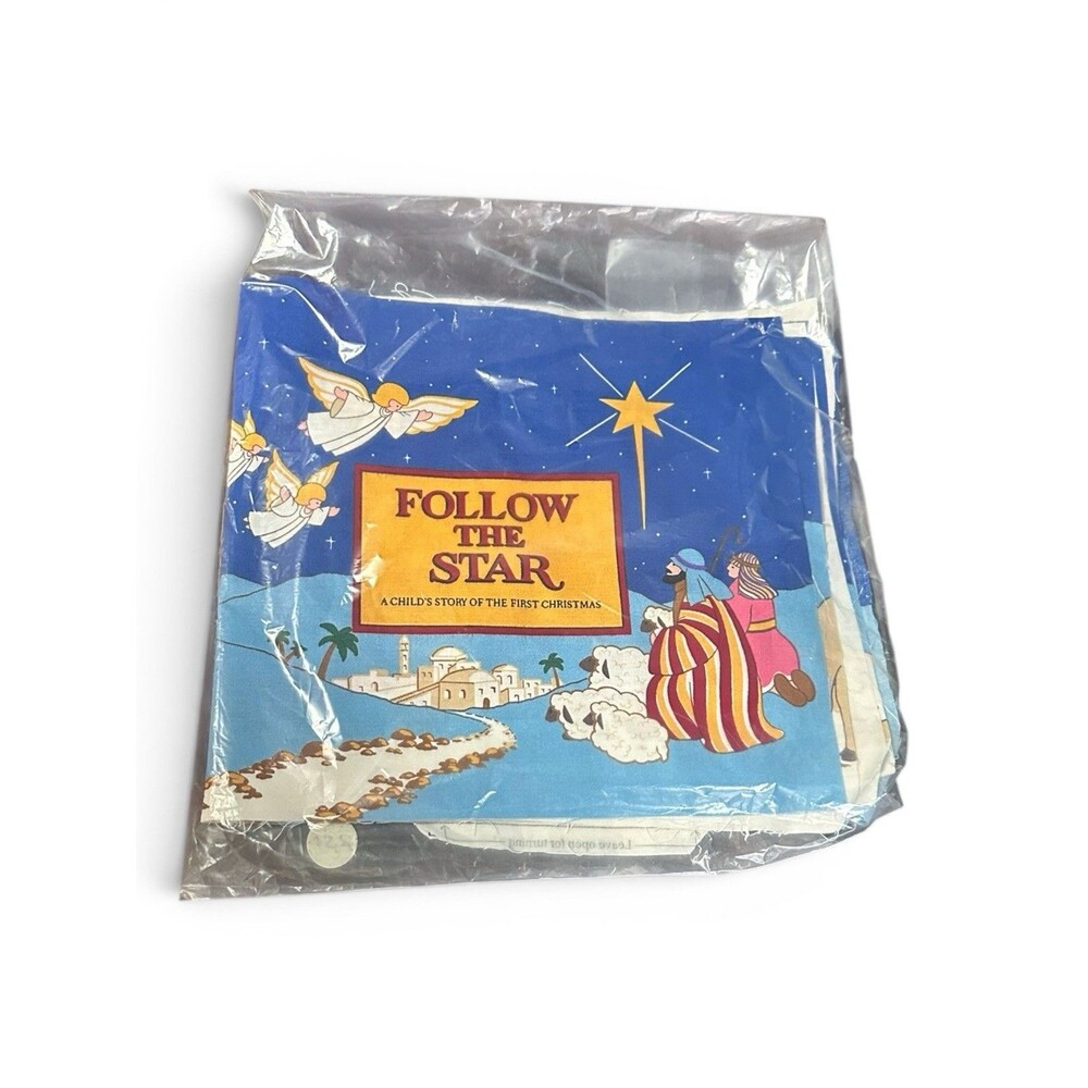 VIP Cranston 'Follow The Star' Fabric Panel Christmas Book Cut & Sew